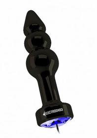 Ribbed Butt Plug - Gun Grey