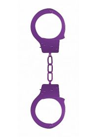 Ouch Beginners Handcuffs Metal Purple