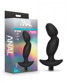 Blush Anal Adventures Platinum Silicone Vibrating Prostate Massager 04Ã‚Â - Black