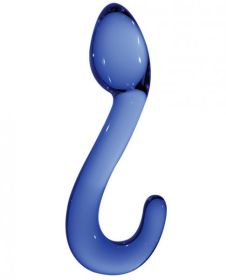 Chrystalino Champ Wand Blue Glass Dildo